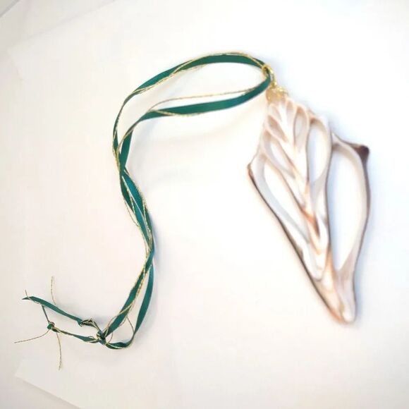 Seashell Conch Slice Glitter Sealed Gift Tag Handmade - Picture 7 of 12